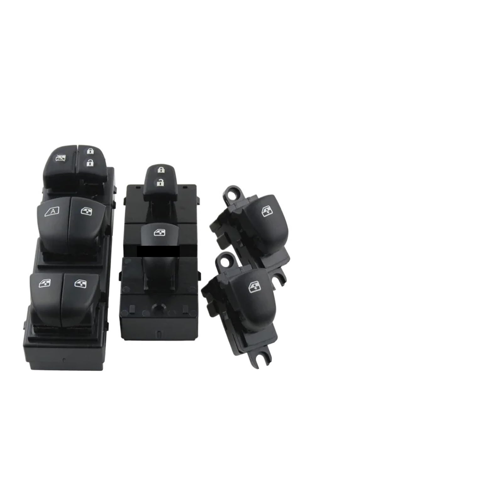 Fensterheberschalter Für Nissan Für Xtrail Für T32 2021 Für Qashqai 2015 Auto Fenster Schalter Power Windows Heber Control Taste Auto Zubehör Fensterheber Schalter(7 LED Set2) von LinQianBhD