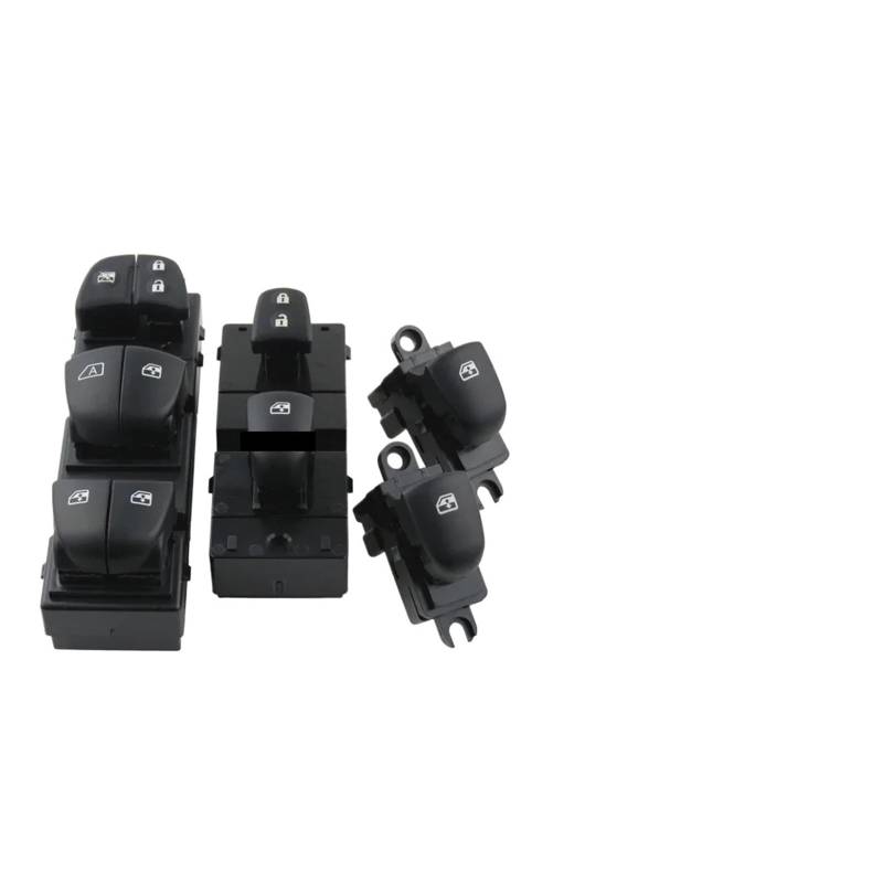 Fensterheberschalter Für Nissan Für Xtrail Für T32 2021 Für Qashqai 2015 Auto Fenster Schalter Power Windows Heber Control Taste Auto Zubehör Fensterheber Schalter(7 LED Set2) von LinQianBhD