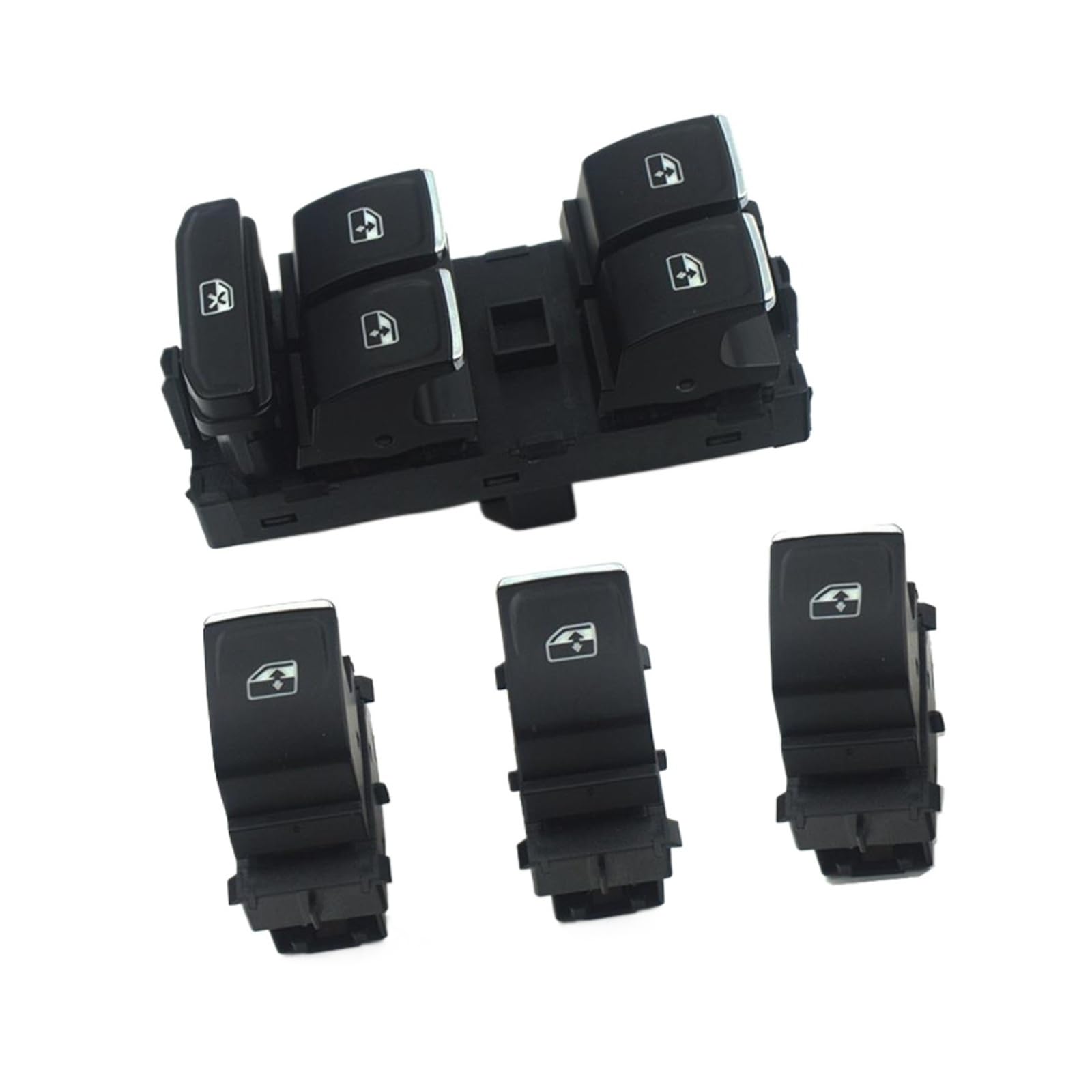 Fensterheberschalter Für VW Für Golf Für Mk7 Für Passat Für B8 Für Tiguan Für Touran 2014 2015 2016 5G0959857A 5G0959855 Power Fenster Schalter Control Taste Fensterheber Schalter(Set) von LinQianBhD