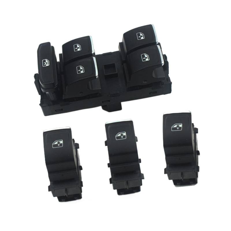 Fensterheberschalter Für VW Für Golf Für Mk7 Für Passat Für B8 Für Tiguan Für Touran 2014 2015 2016 5G0959857A 5G0959855 Power Fenster Schalter Control Taste Fensterheber Schalter(Set) von LinQianBhD