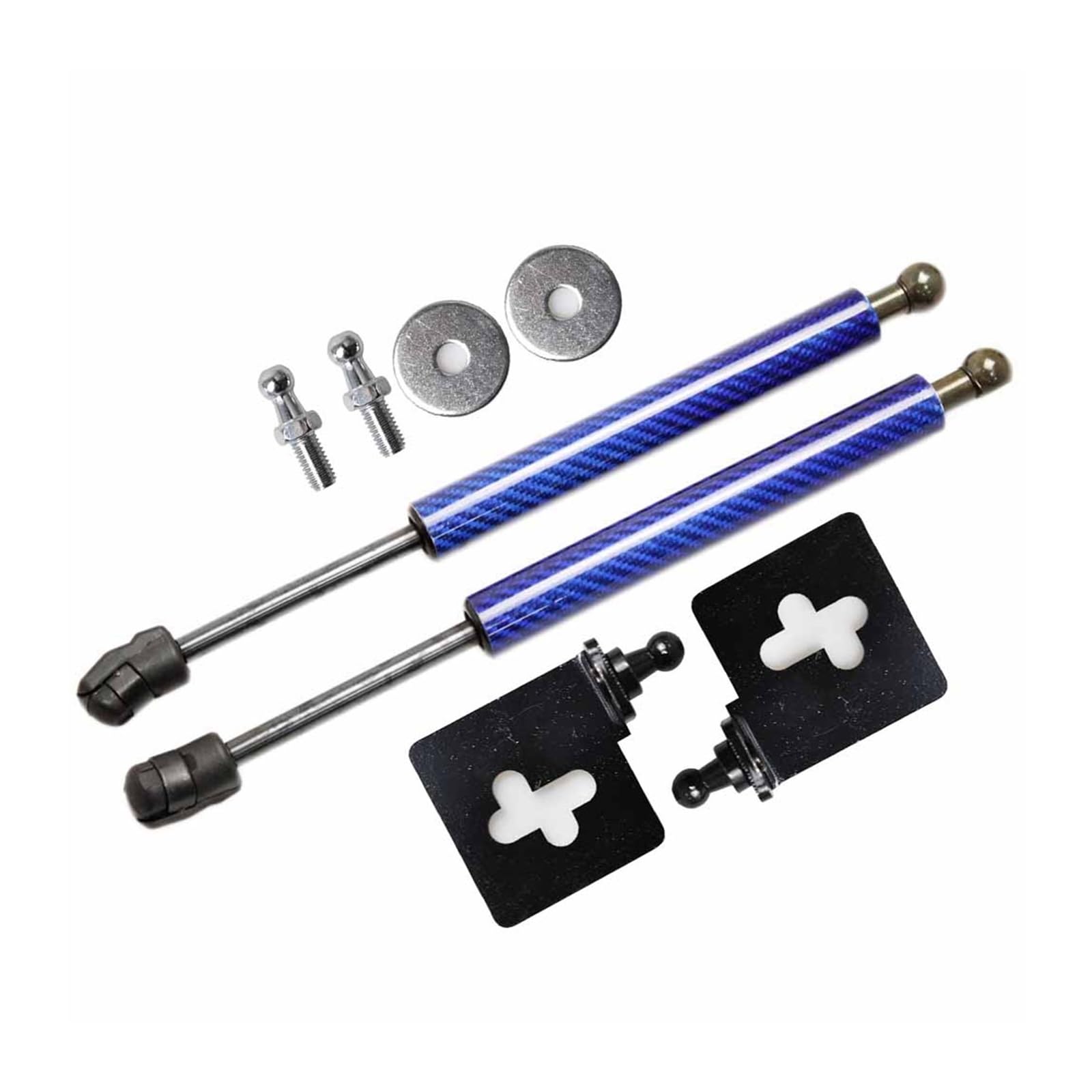 Gasfeder Dämpfer Motorhaube Für Skoda Für Fabia Für MK1 Für 6Y 1999-2007 Fronthaube Gas Frühling Lift Unterstützt Streben Stange Schocks Motorhaube Gasfeder(Blue carbon fiber) von LinQianBhD