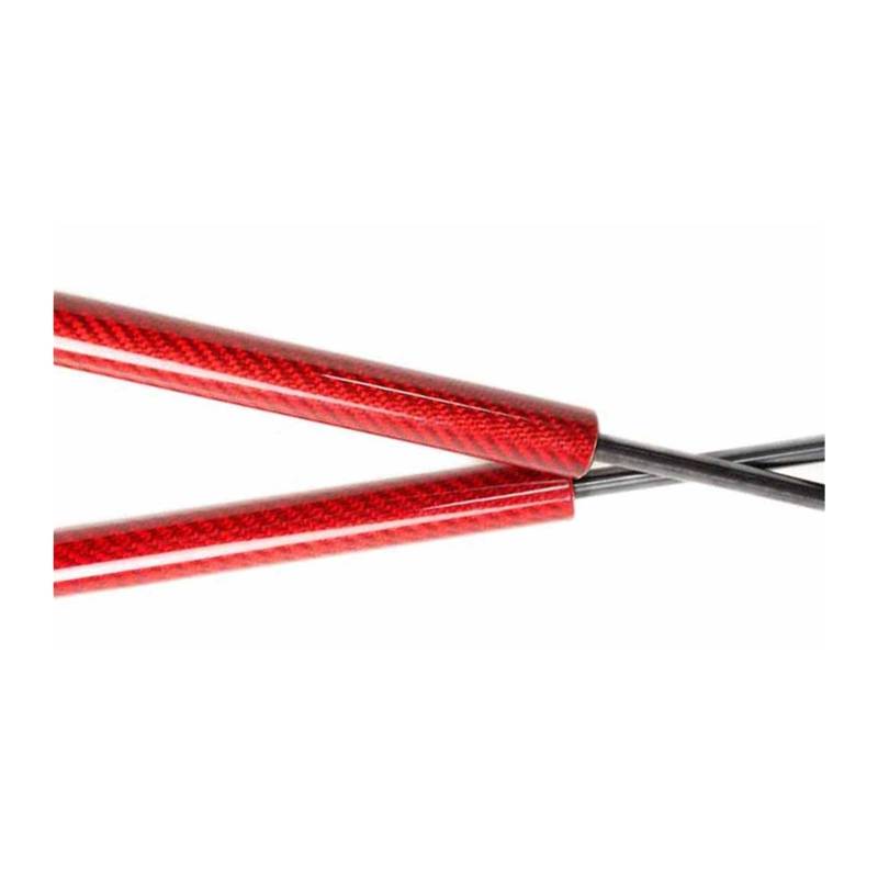 Gasfeder Dämpfer Motorhaube Für VW Für Polo Für Mk5 Für 6R Für 6C 2009-2017 Fronthaube Gas Frühling Lift Unterstützt Streben Stange Schocks Motorhaube Gasfeder(Red carbon fiber) von LinQianBhD
