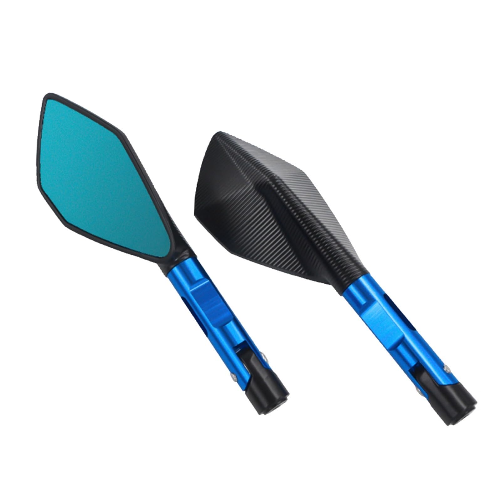 Motorrad Rückspiegel Spiegel Aluminium Motorrad Rearview Außenspiegel 8MM 10MM Für CB650R Für CB500F Für CB500X Für 600 Hornet Für CB1300 Lenkerendenspiegel(Blue) von LinQianBhD