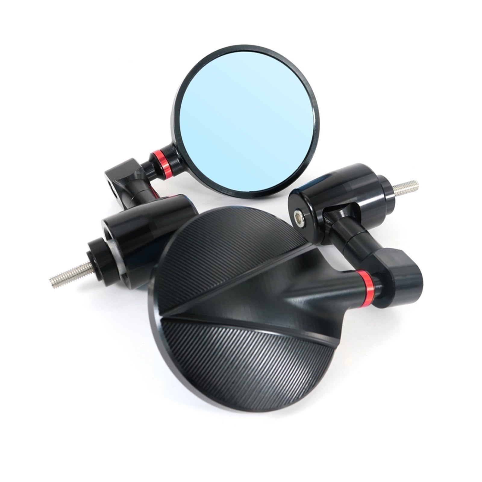 Motorrad Rückspiegel Spiegel Für CBR250R 2011 2012 2013 2014 2015 2016 2017 2018 2019 2020 2021 Motorrad Griff Bar Rearview Außenspiegel Bar End Spiegel Lenkerendenspiegel(Red) von LinQianBhD