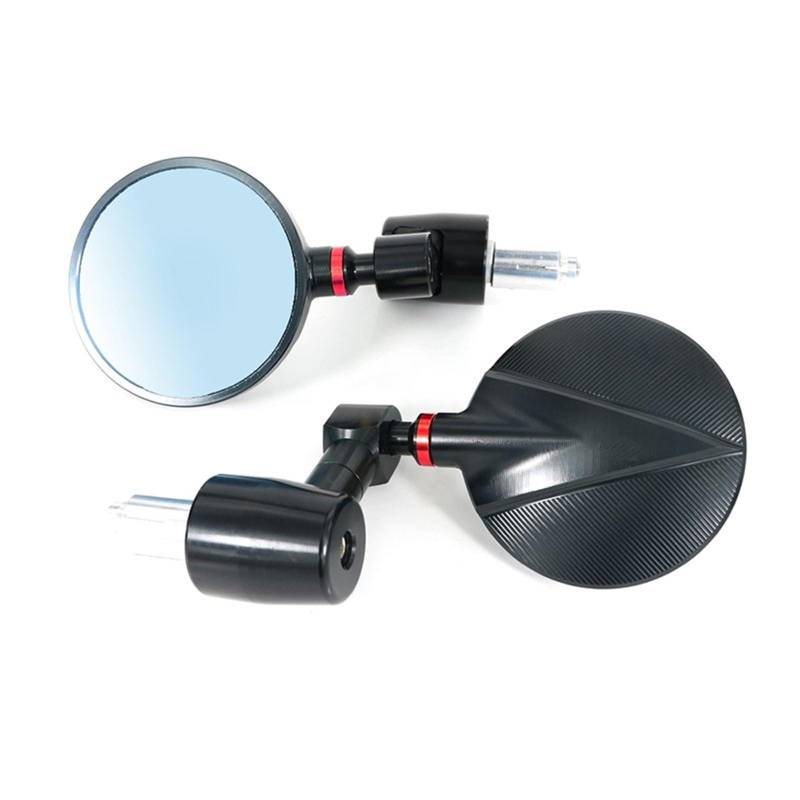 Motorrad Rückspiegel Spiegel Für Für FZ8-N Für FZ8-S Für Fazer8 2010 2011 2012 2013 2014 2015 Motorrad CNC Griff Bar Rearview Außenspiegel Bar End Spiegel Lenkerendenspiegel(Red) von LinQianBhD