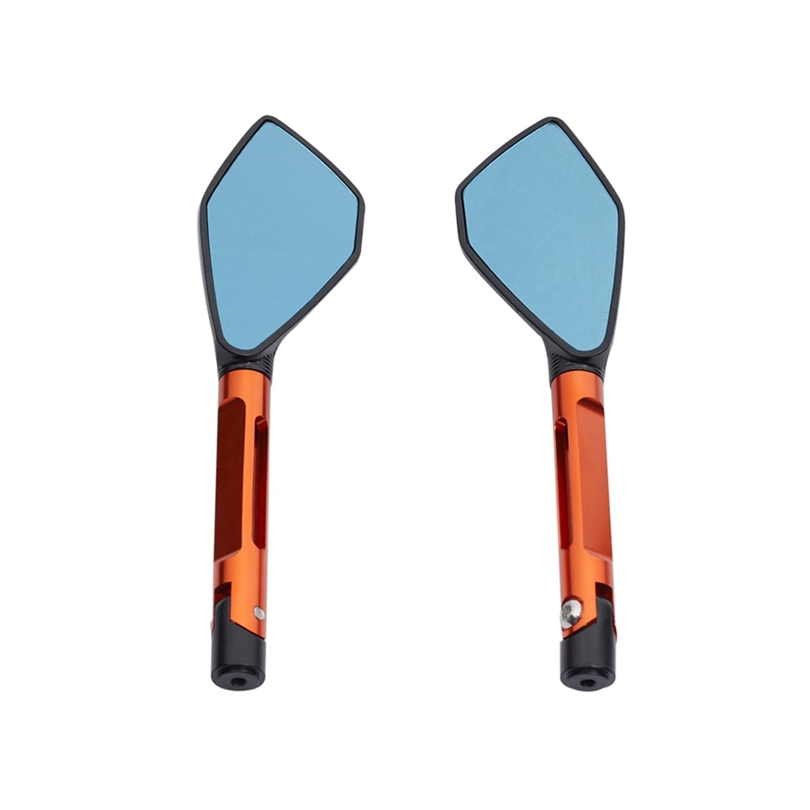 Motorrad Rückspiegel Spiegel Für Kawasaki Für NINJA250 Für NINJA650 Für NINJAER-6N Motorrad Links Und Rechts Rearview Außenspiegel Rückspiegel Lenker Zubehör Lenkerendenspiegel(Orange) von LinQianBhD