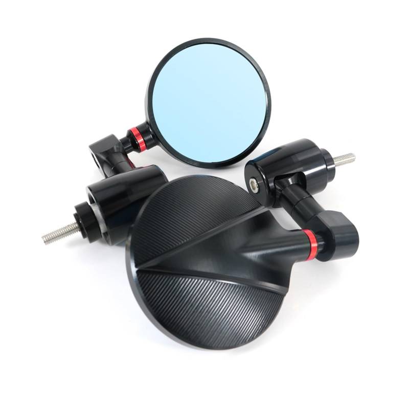 Motorrad Rückspiegel Spiegel Für NC700S 2012 2013 Motorrad Links Und Rechts Griff Bar Rearview Außenspiegel Bar End Spiegel Zubehör Lenkerendenspiegel(Red) von LinQianBhD