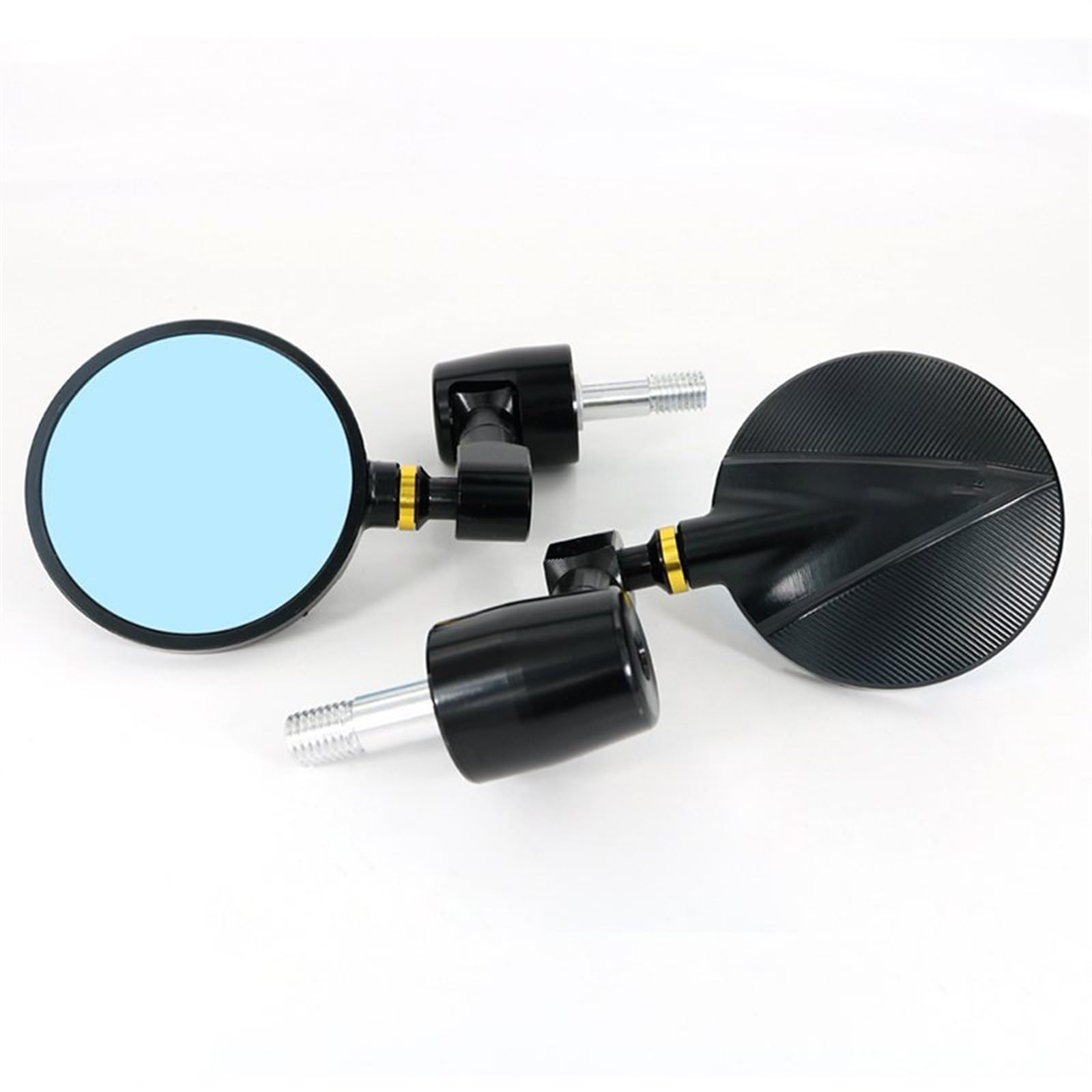 Motorrad Rückspiegel Spiegel Für S1000R 2014 2015 2016 2017 2018 2019 Motorrad Links Und Rechts Griff Bar Rearview Außenspiegel Bar End Spiegel Zubehör Lenkerendenspiegel(Gold) von LinQianBhD