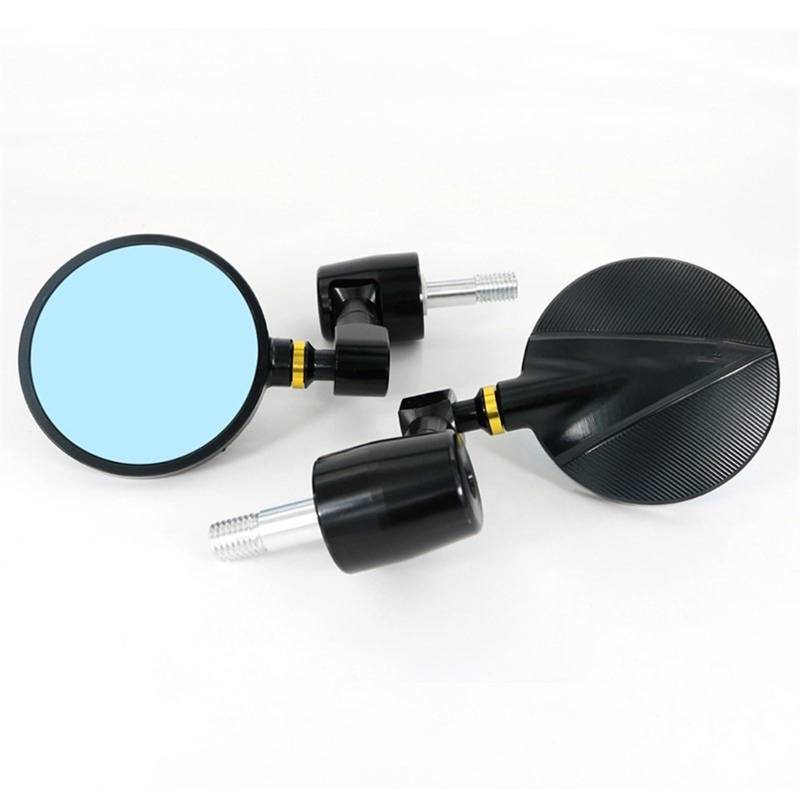 Motorrad Rückspiegel Spiegel Für S1000R 2014 2015 2016 2017 2018 2019 Motorrad Links Und Rechts Griff Bar Rearview Außenspiegel Bar End Spiegel Zubehör Lenkerendenspiegel(Gold) von LinQianBhD