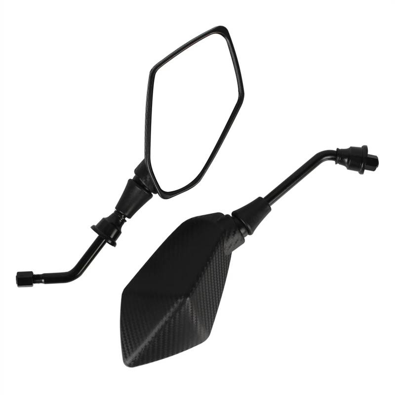 Motorrad Rückspiegel Spiegel Motorrad-Rückspiegel Lenkerspiegel Außenspiegel Blendfrei Modisches Motorrad-Zubehör Lenkerendenspiegel(M10) von LinQianBhD