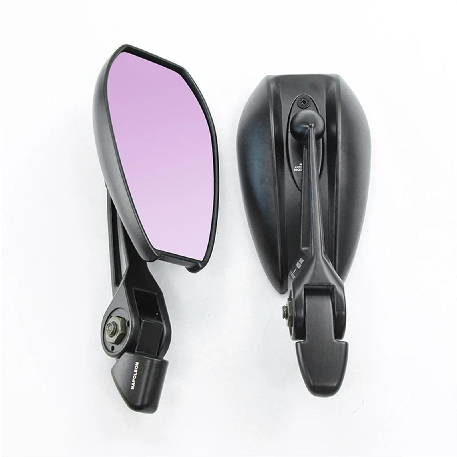 Motorrad Rückspiegel Spiegel Motorrad-Rückspiegel Lenkerspiegel Außenspiegel Blendfrei Modisches Motorrad-Zubehör Lenkerendenspiegel(Purple Mirror) von LinQianBhD