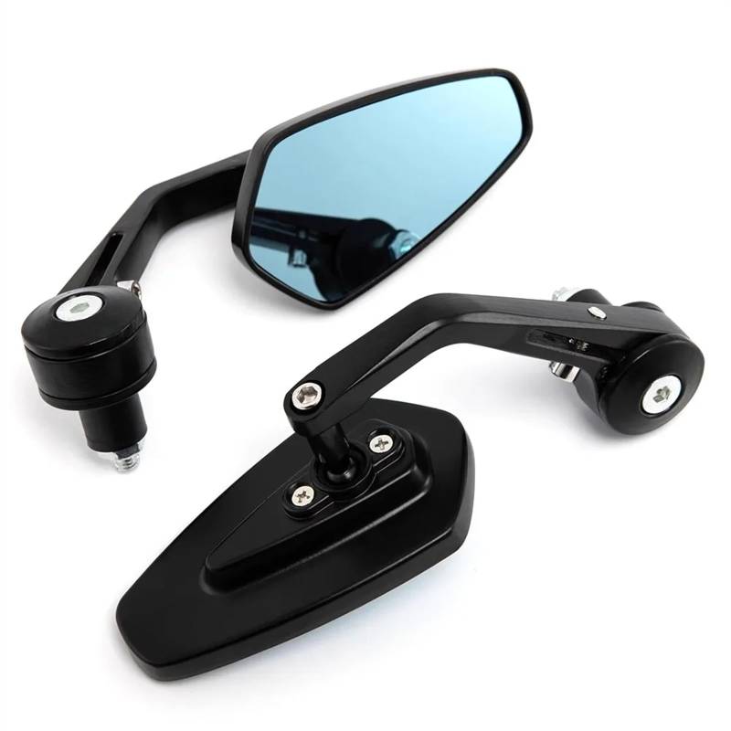 Motorrad Rückspiegel Spiegel Motorrad-Rückspiegel Lenkerspiegel Außenspiegel Blendfrei Modisches Motorrad-Zubehör Lenkerendenspiegel von LinQianBhD