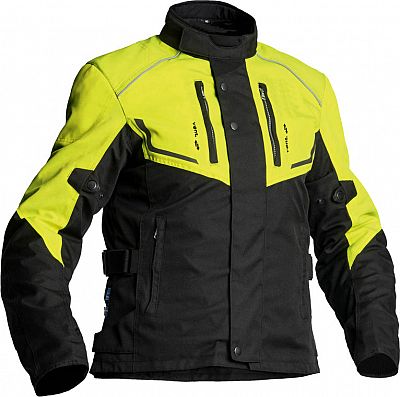 Lindstrands Halden, Textiljacke wasserdicht Damen - Schwarz/Neon-Gelb - 42 von Lindstrands