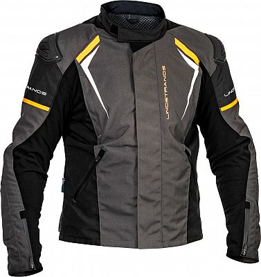 Lindstrands Sandvik, Textiljacke wasserdicht - Dunkelgrau/Schwarz/Orange - 50 von Lindstrands