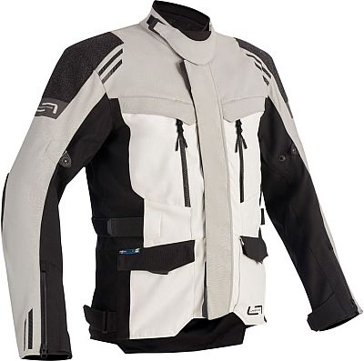 Lindstrands Storbo, Textiljacke wasserdicht - Hellgrau/Schwarz - 48 von Lindstrands
