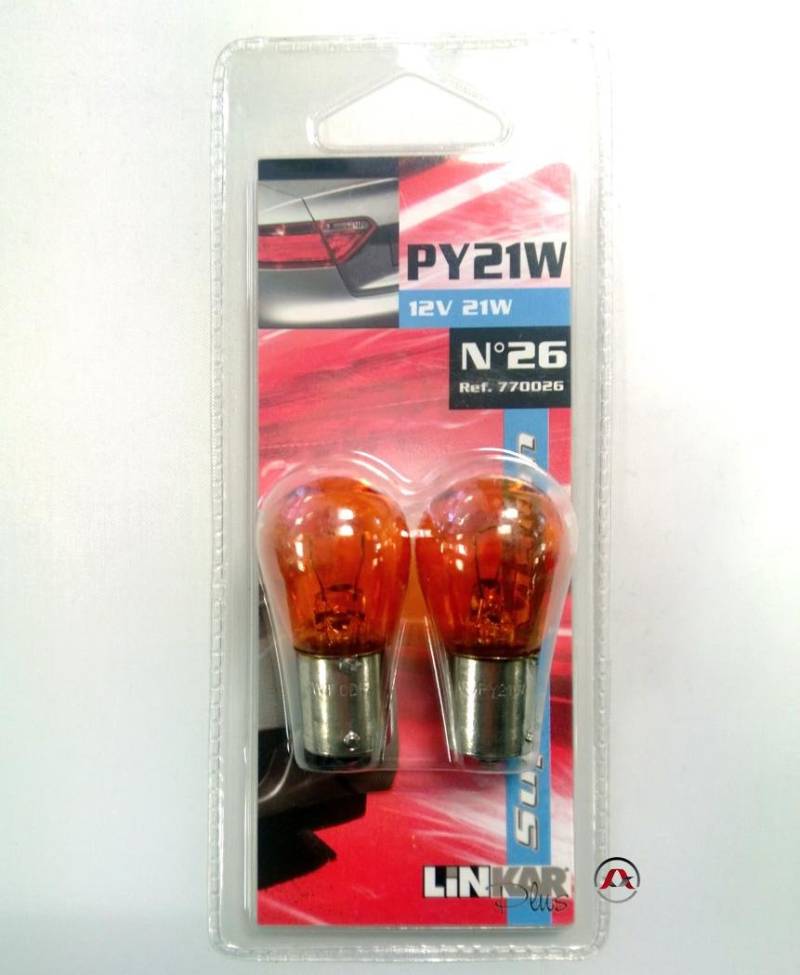 linkar 770026 2 Lampen PY21 W 12 V von LINKAR