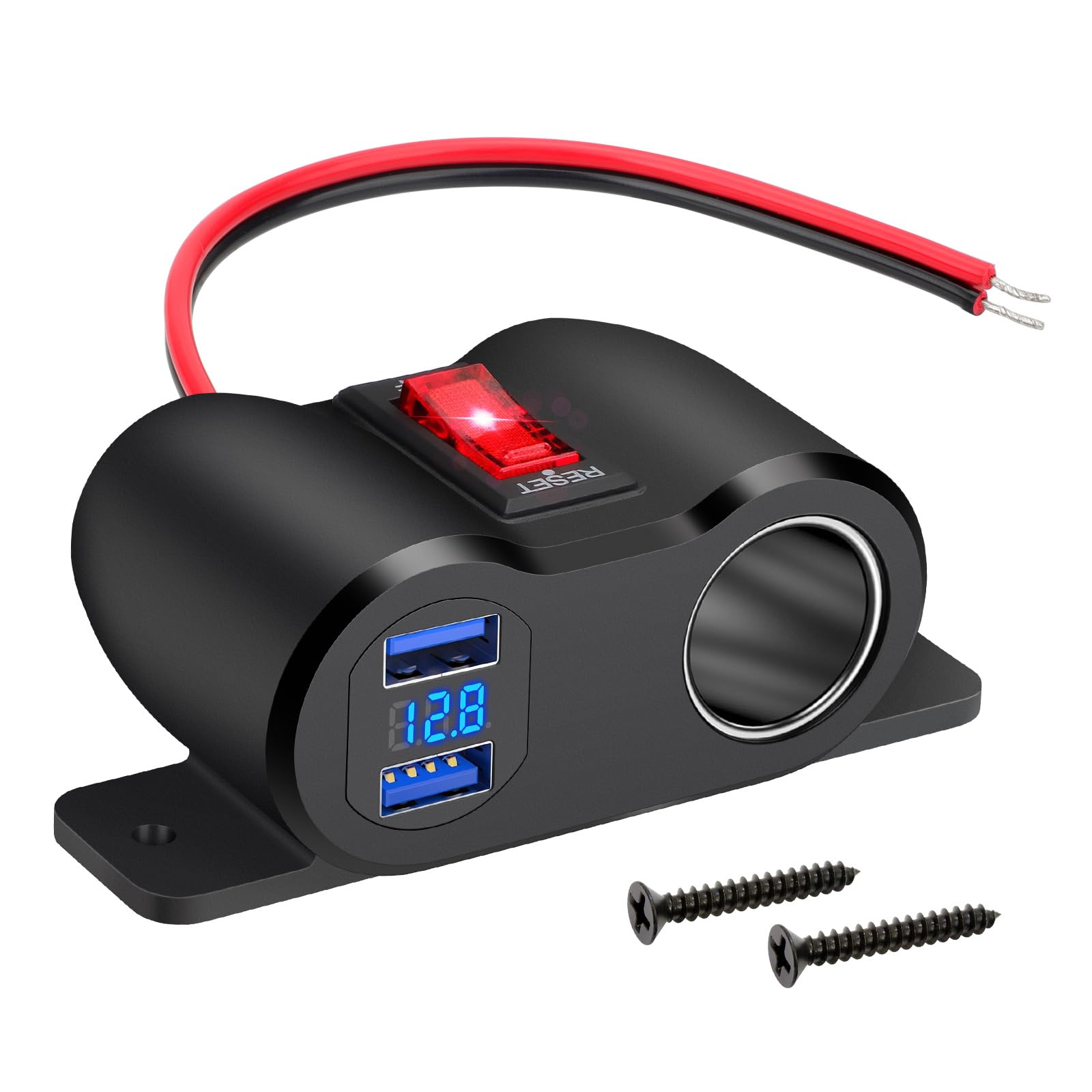 Linkstyle USB-Steckdose Zigarettenanzünder Steckdosensplitter, Autoladegerät Splitter mit Dual USB A Steckdose für 12V Auto RV Boot Linkstyle USB-Steckdose Zigarettenanzünder Steckdosensplitter, Autoladegerät Splitter mit Dual USB A Steckdose für 12V Auto RV Boot von Linkstyle