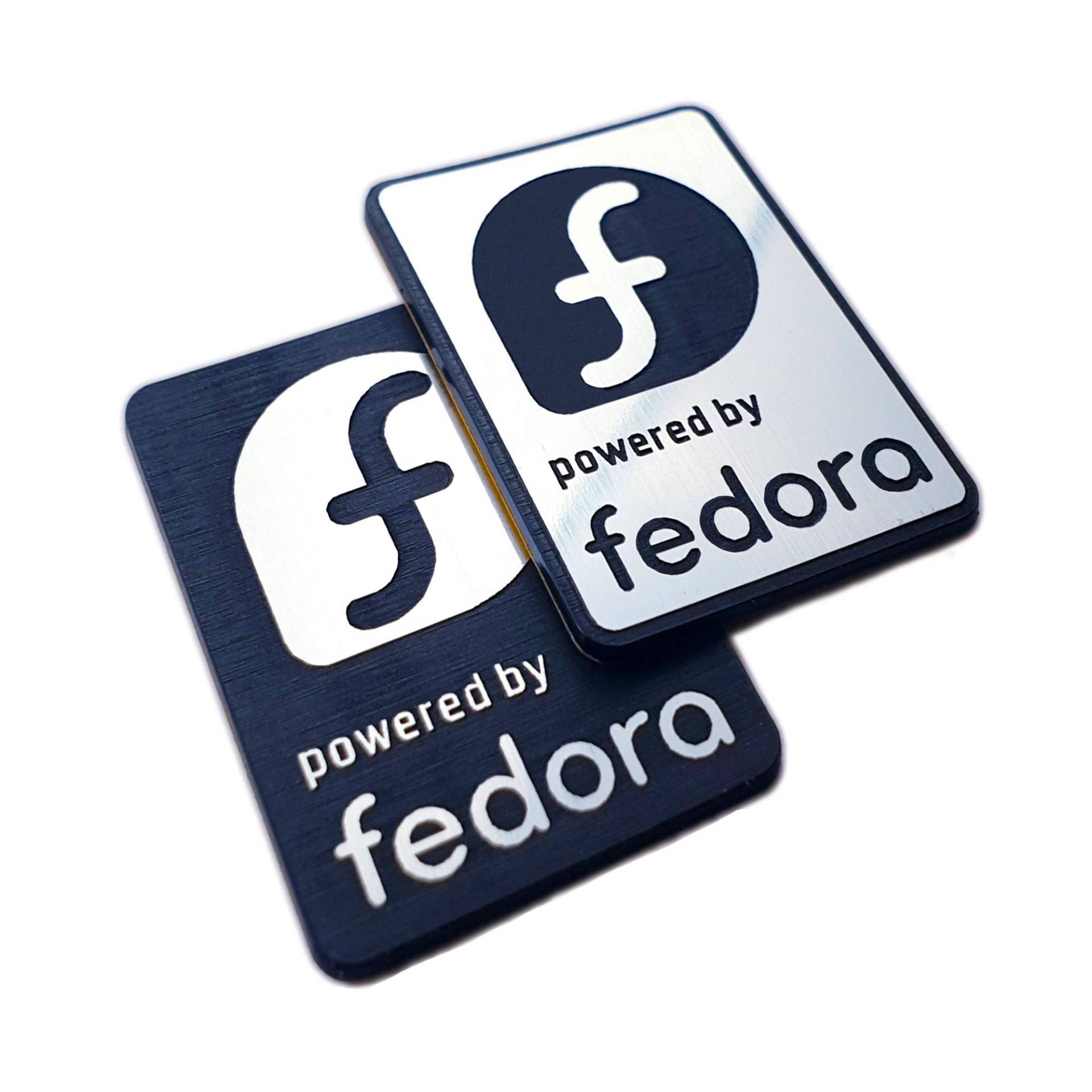 Fedora Linux Sticker Set, Case Badge (Two Emblems) - 35 mm x 25 mm von Linux