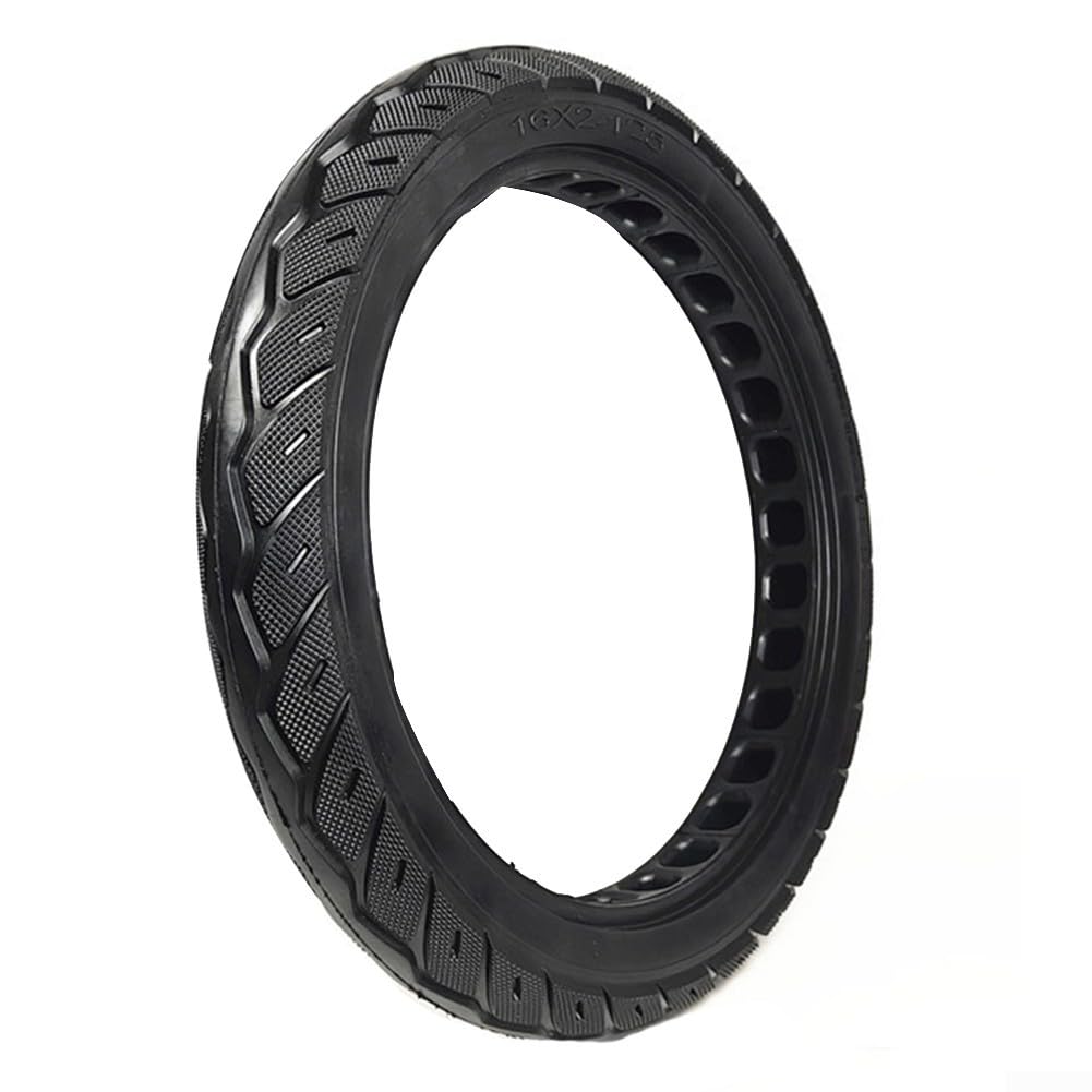 Lioaeust Solider Reifen, 16 x 2 125 Vollgummi-Reifen, Ersatzreifen für Elektroroller, Gummimaterial sorgt für Langlebigkeit von Lioaeust