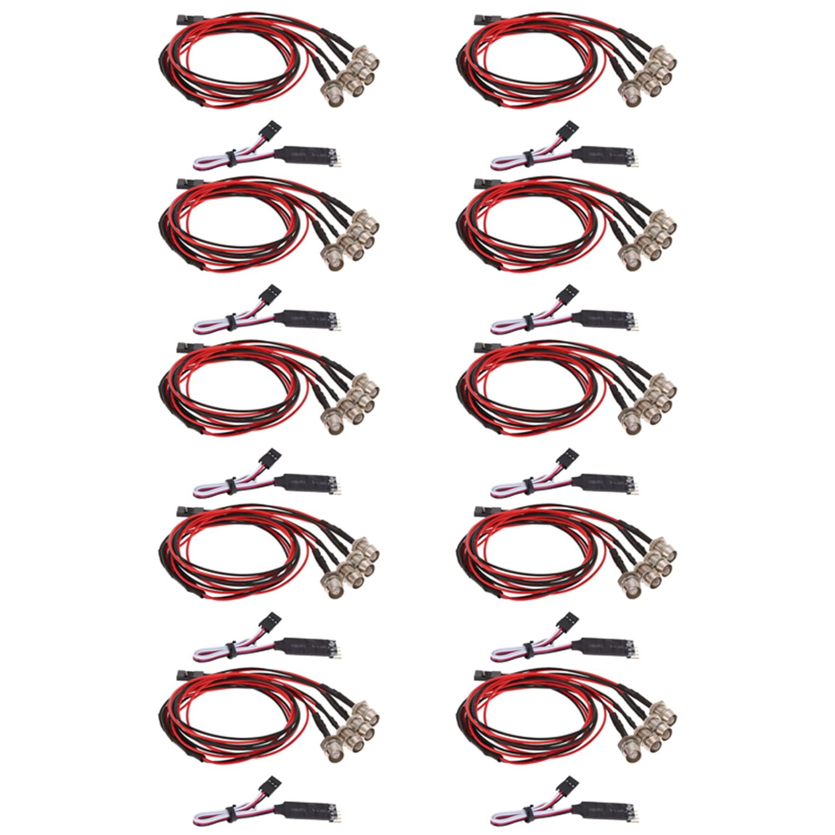 Lioggyet 10X 4 LED Licht Kit 2 2 Rot mit 3CH Lampenbedien Feld für 1/10 1/8 TRX4 Axial SCX10 D90 RC Auto Lioggyet 10X 4 LED Licht Kit 2 2 Rot mit 3CH Lampenbedien Feld für 1/10 1/8 TRX4 Axial SCX10 D90 RC Auto von Lioggyet