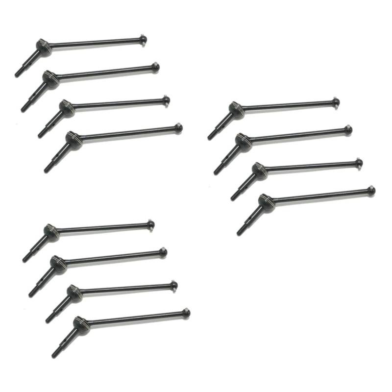 Lioggyet 12Pcs Stahl Vorne Hinten Universal CVD Antriebswelle für 144001 124018 124019 RC Car Upgrade Teile Zubehör von Lioggyet