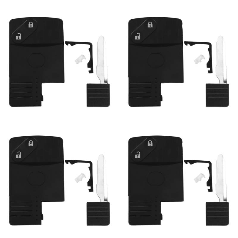 Lioggyet 4 x Etui mit 2 Tasten für Smartcard mit Fernbedienung für 5 6 -7 -9 RX8 Miata von Lioggyet