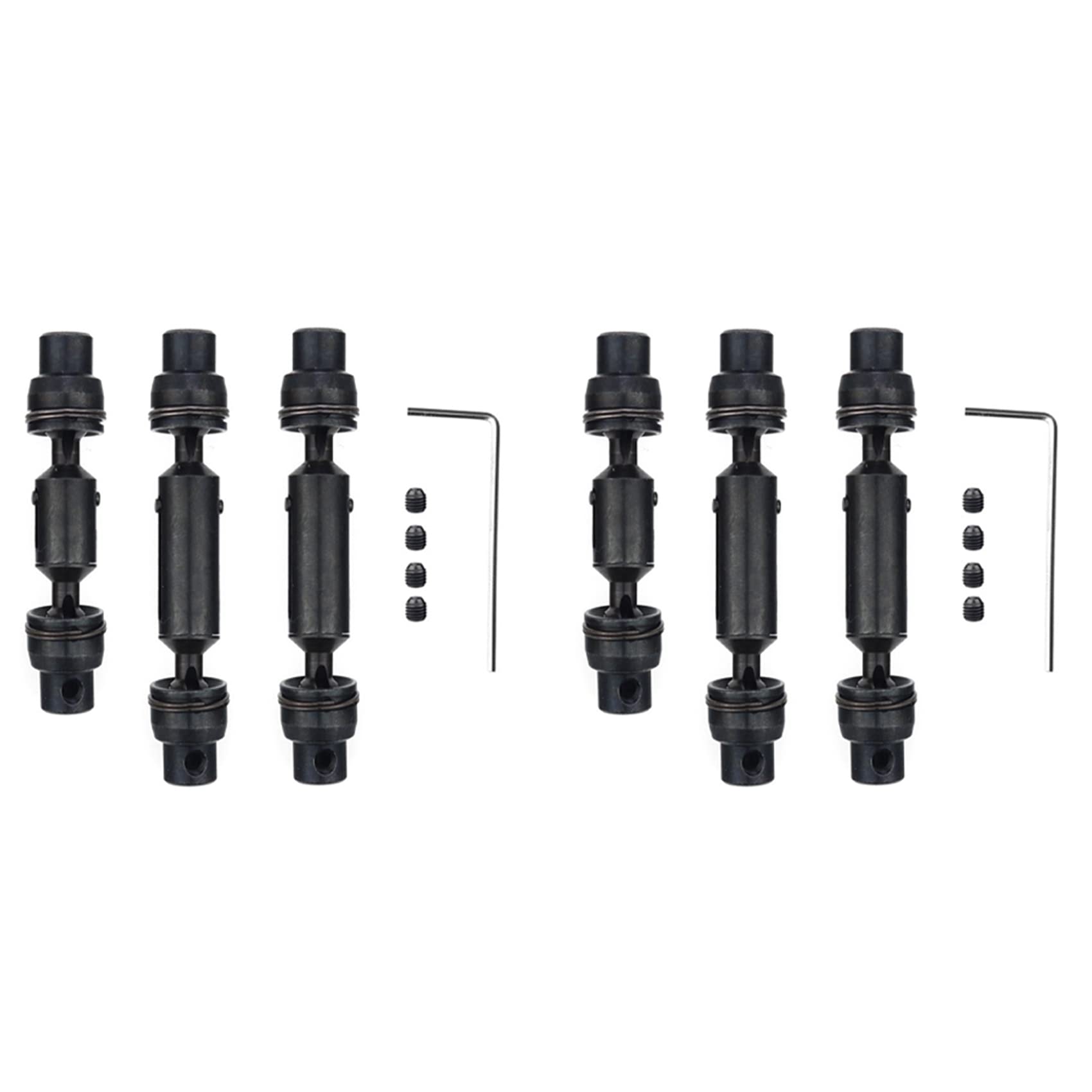 Lioggyet 6 Stücke Metall Antriebswelle CVD für B16 B36 Q60 Q63 Q64 MN77 FY004 6WD 1/16 RC Auto Upgrade Teile,2 Lioggyet 6 Stücke Metall Antriebswelle CVD für B16 B36 Q60 Q63 Q64 MN77 FY004 6WD 1/16 RC Auto Upgrade Teile,2 von Lioggyet