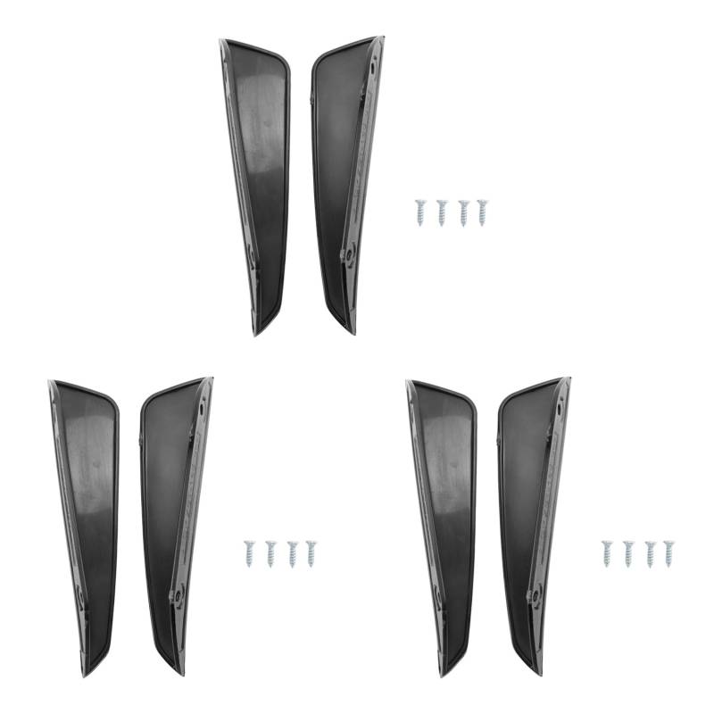 Lioggyet 6Pcs Front BUmper Side Air Splitter Spoiler Schwarz für W176 A180 A200 A220 A250 A45 A 2016-2018 von Lioggyet