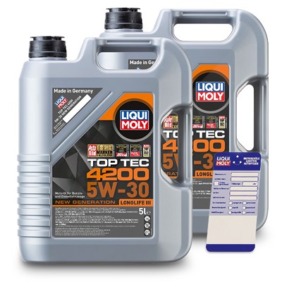 Liqui Moly 10 L Top Tec 4200 5W-30 + Ölwechsel-Anhänger von Liqui Moly