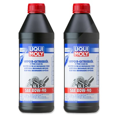Liqui Moly 2x 1 L Hypoid-Getriebeöl (GL5) SAE 80W-90 [Hersteller-Nr. 4406] von Liqui Moly
