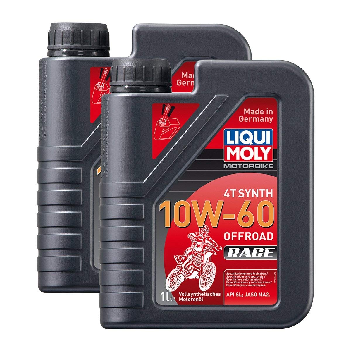 2x LIQUI MOLY 3053 Motorbike 4T Synth Motoröl Offroad Race 10W-60 1L 2x LIQUI MOLY 3053 Motorbike 4T Synth Motoröl Offroad Race 10W-60 1L von Liqui Moly