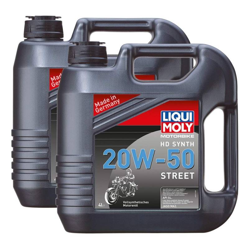 2x LIQUI MOLY 3817 Harley Davidson Motorbike HD Synth Street Motorenöl 20W-50 4 von Liqui Moly