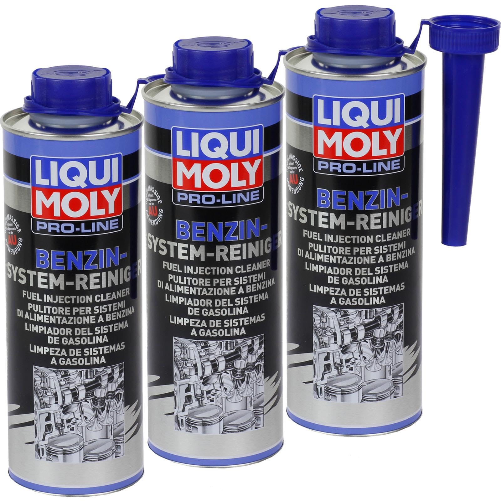 3x LIQUI MOLY 5153 Pro-Line Benzin-System-Reiniger Kraftstoff Additiv 500ml von LIQUI-MOLY_bundle