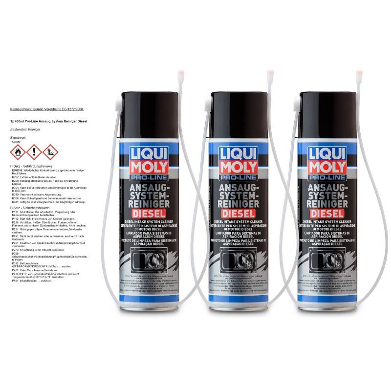 3x LIQUI MOLY 5168 Pro-Line Ansaug System Reiniger Diesel 400ml von Liqui Moly