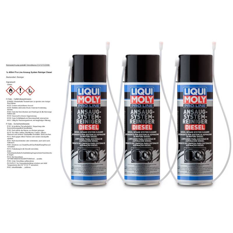 3x LIQUI MOLY 5168 Pro-Line Ansaug System Reiniger Diesel 400ml von LIQUI-MOLY_bundle