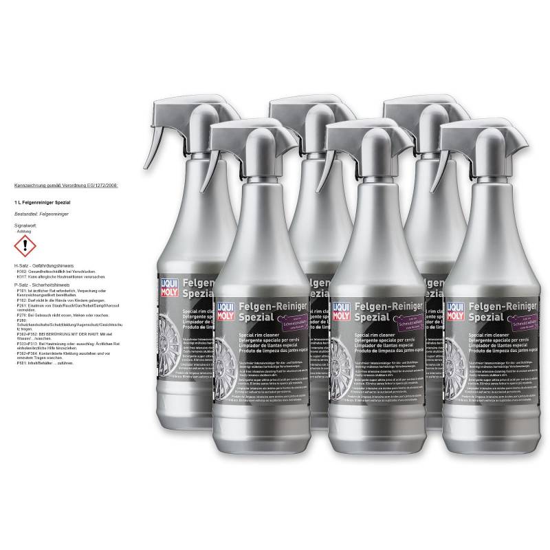 6x LIQUI MOLY 1597 Felgen-Reiniger Spezial Felgenpflege 1L von Liqui Moly