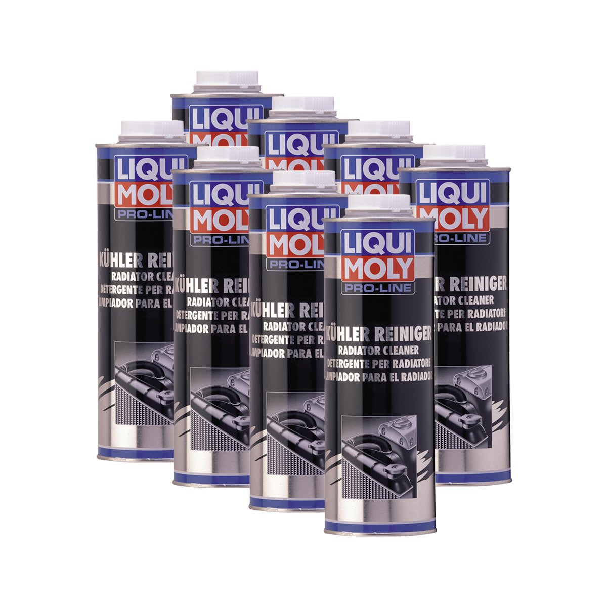 8X LIQUI Moly 5189 Pro-Line Kühler-Reiniger Kühlsystem Additiv 1L von Liqui Moly