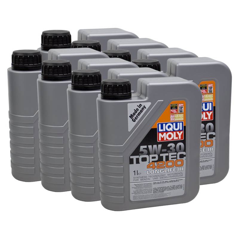8x LIQUI MOLY 3706 Top Tec 4200 5W-30 Motoröl von Liqui Moly