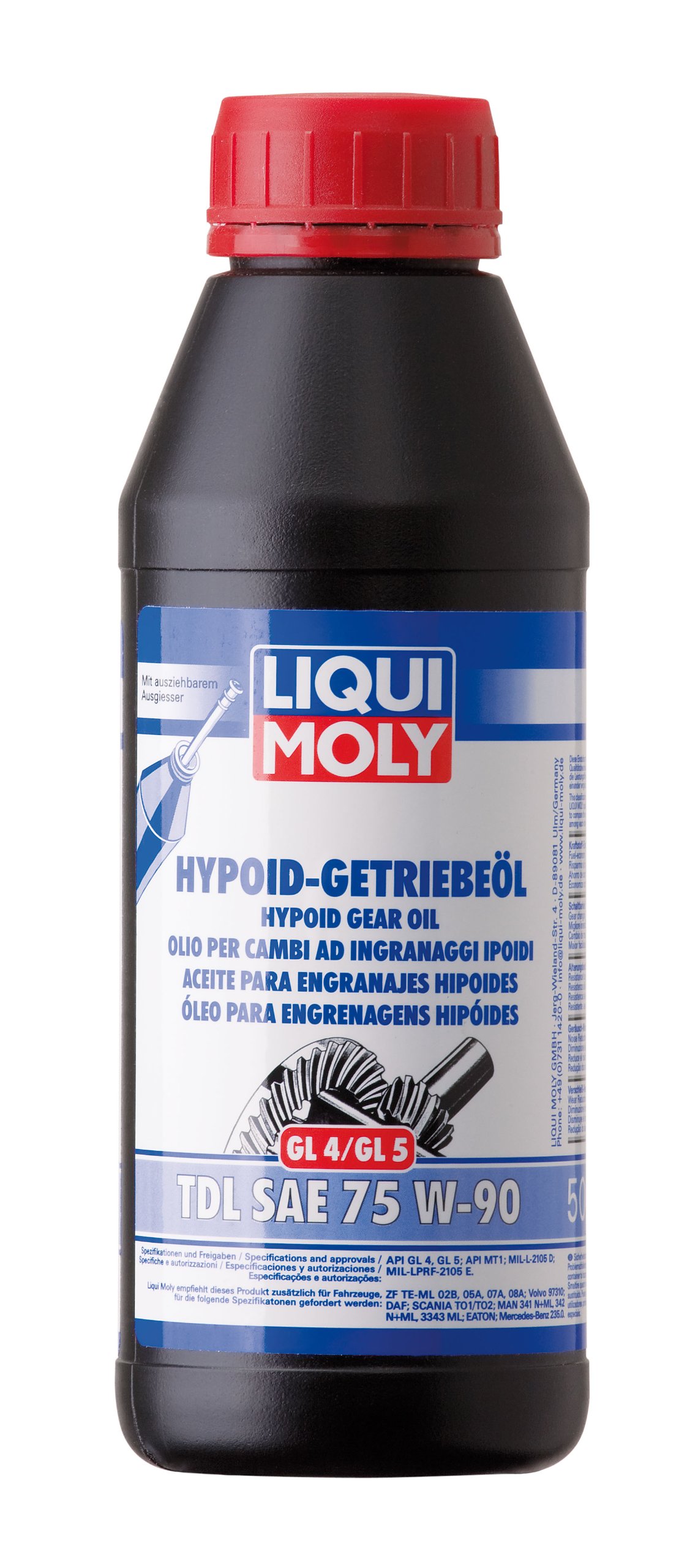 LIQUI MOLY Hypoid-Getriebeöl (GL4/5) TDL SAE 75W-90 | 500 ml | Getriebeöl | Art.-Nr.: 1406 LIQUI MOLY Hypoid-Getriebeöl (GL4/5) TDL SAE 75W-90 | 500 ml | Getriebeöl | Art.-Nr.: 1406 von Liqui Moly