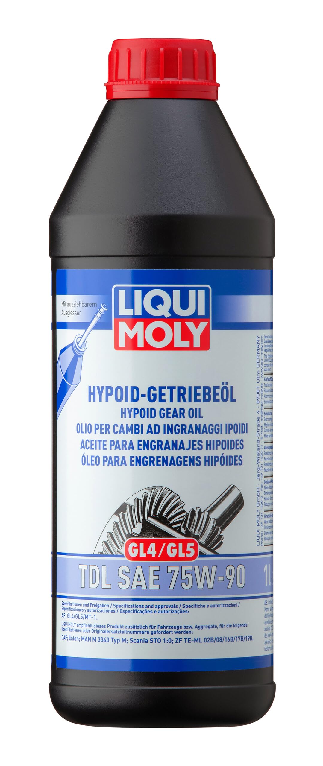 LIQUI MOLY Hypoid-Getriebeöl (GL4/5) TDL SAE 75W-90 | 1 L | Getriebeöl | Art.-Nr.: 1407 von Liqui Moly