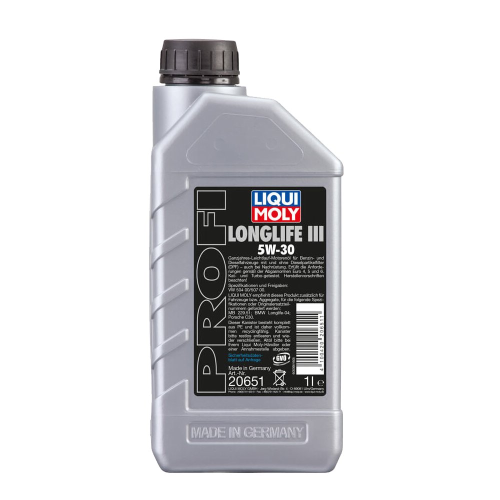 LIQUI MOLY Profi Longlife III 5W-30 | 1 L | Synthesetechnologie Motoröl | Art.-Nr.: 20651 LIQUI MOLY Profi Longlife III 5W-30 | 1 L | Synthesetechnologie Motoröl | Art.-Nr.: 20651 von Liqui Moly