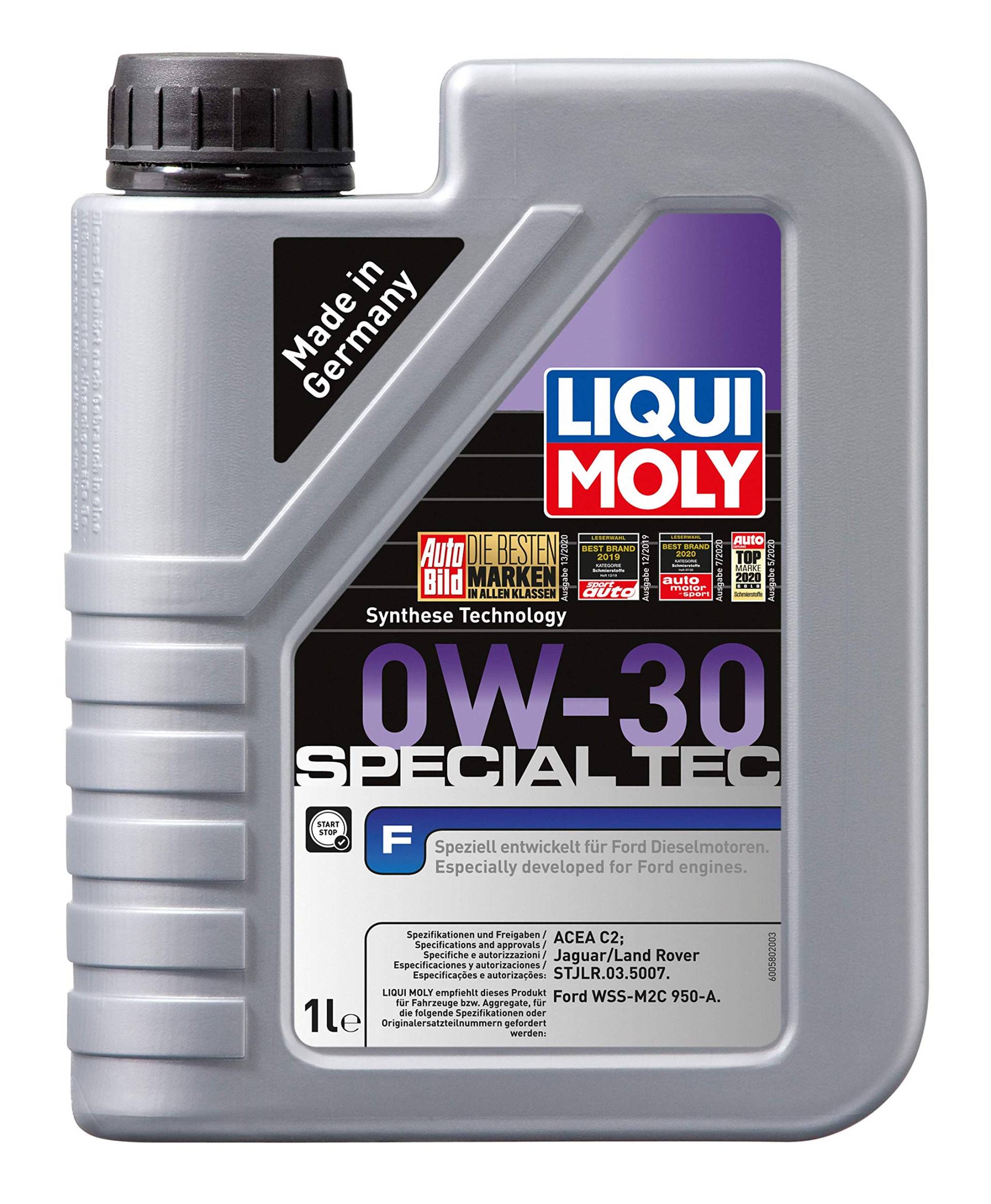 LIQUI MOLY Special Tec F 0W-30 | 1 L | Synthesetechnologie Motoröl | Art.-Nr.: 20722 von Liqui Moly