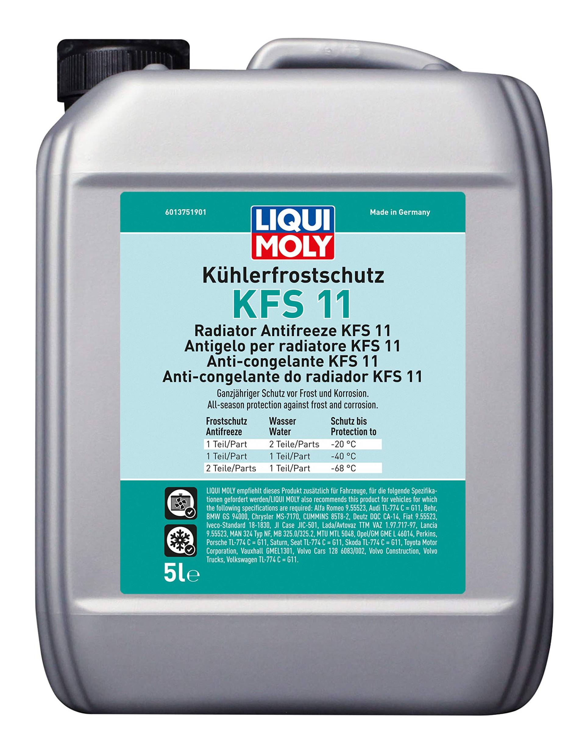 LIQUI MOLY Kühlerfrostschutz KFS 11 | 5 L | Kühlerschutz | Art.-Nr.: 21150 LIQUI MOLY Kühlerfrostschutz KFS 11 | 5 L | Kühlerschutz | Art.-Nr.: 21150 von Liqui Moly