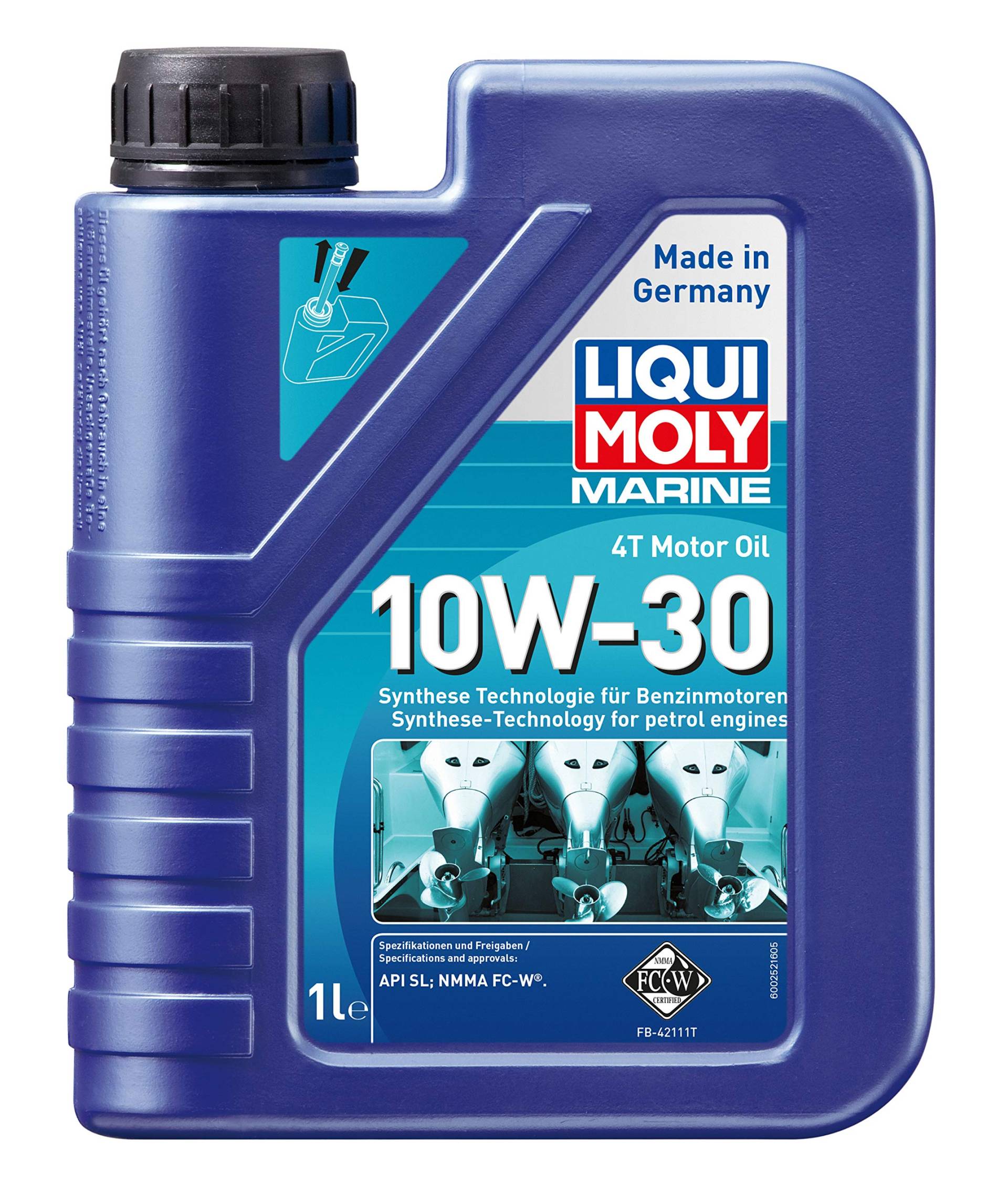 LIQUI MOLY Marine 4T Motor Oil 10W-30 | 1 L | Boot Motoröl | Art.-Nr.: 25022, farblos LIQUI MOLY Marine 4T Motor Oil 10W-30 | 1 L | Boot Motoröl | Art.-Nr.: 25022, farblos von Liqui Moly
