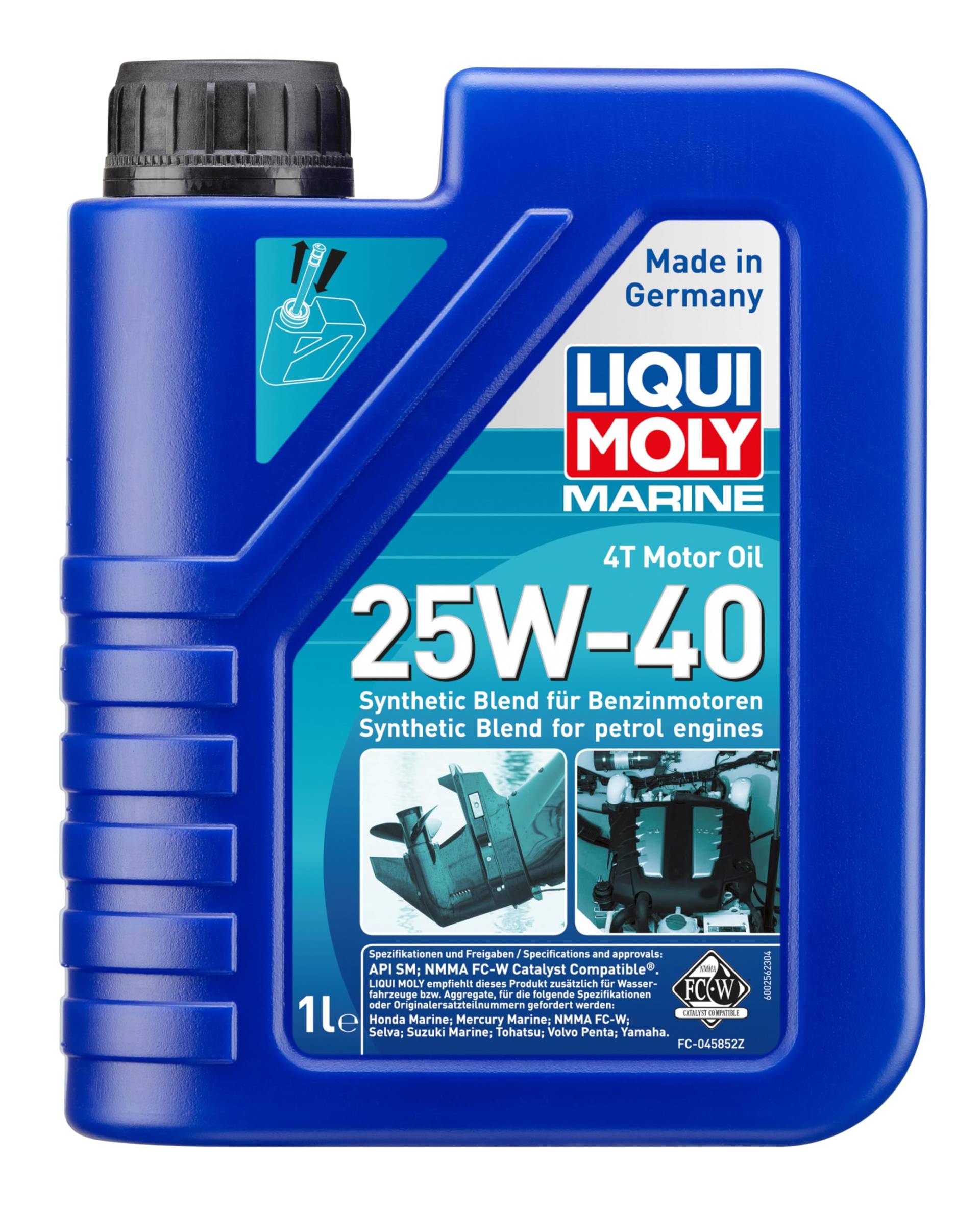 LIQUI MOLY Marine 4T Motor Oil 25W-40 | 1 L | Boot mineralisches Motoröl | Art.-Nr.: 25026 von Liqui Moly