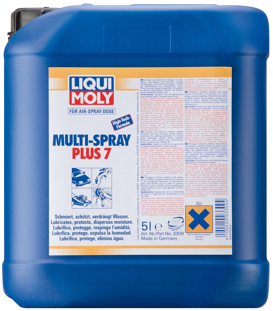 LIQUI MOLY Multi-Spray Plus 7 | 5 L | Korrosionsschutz | Rostlöser | Art.-Nr.: 3309 von Liqui Moly