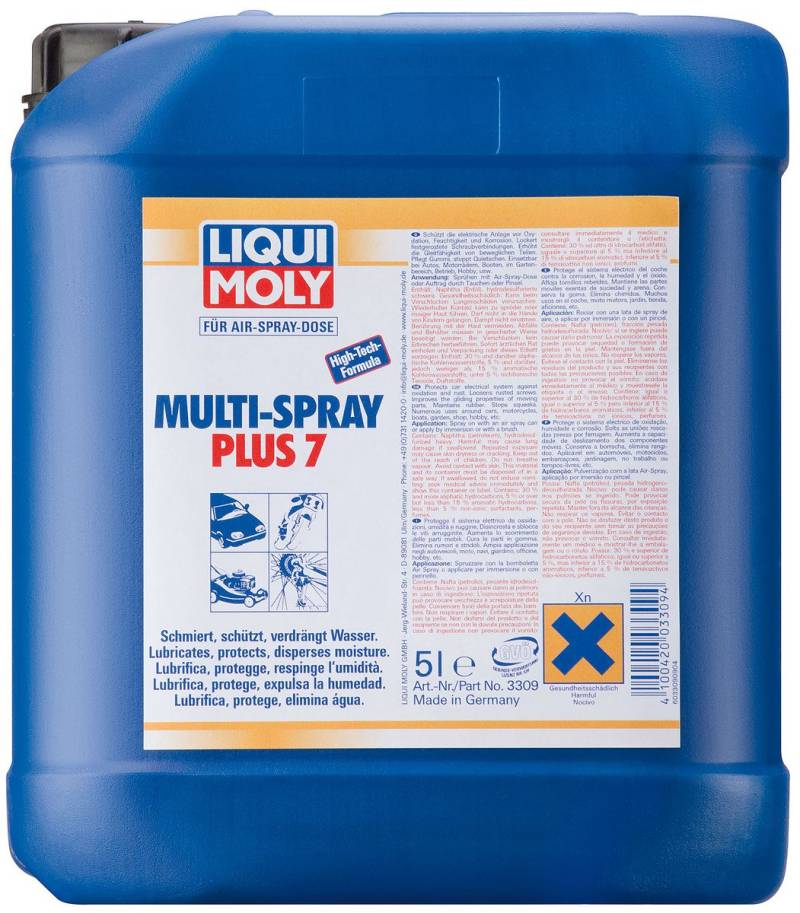 LIQUI MOLY Multi-Spray Plus 7 | 5 L | Korrosionsschutz | Rostlöser | Art.-Nr.: 3309 von Liqui Moly