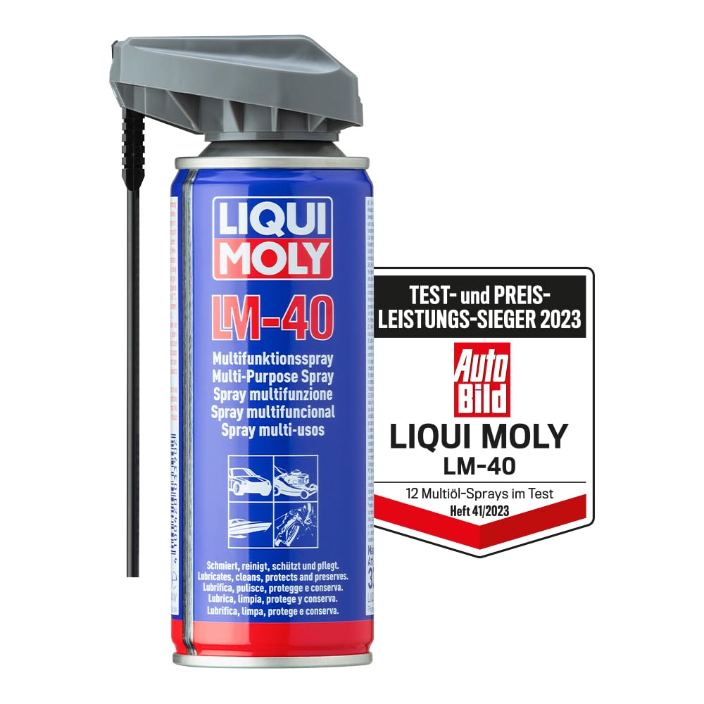 LIQUI MOLY LM 40 Multifunktionsspray | 200 ml | Korrosionsschutz | Rostlöser | Art.-Nr.: 3390, farblos LIQUI MOLY LM 40 Multifunktionsspray | 200 ml | Korrosionsschutz | Rostlöser | Art.-Nr.: 3390, farblos von Liqui Moly