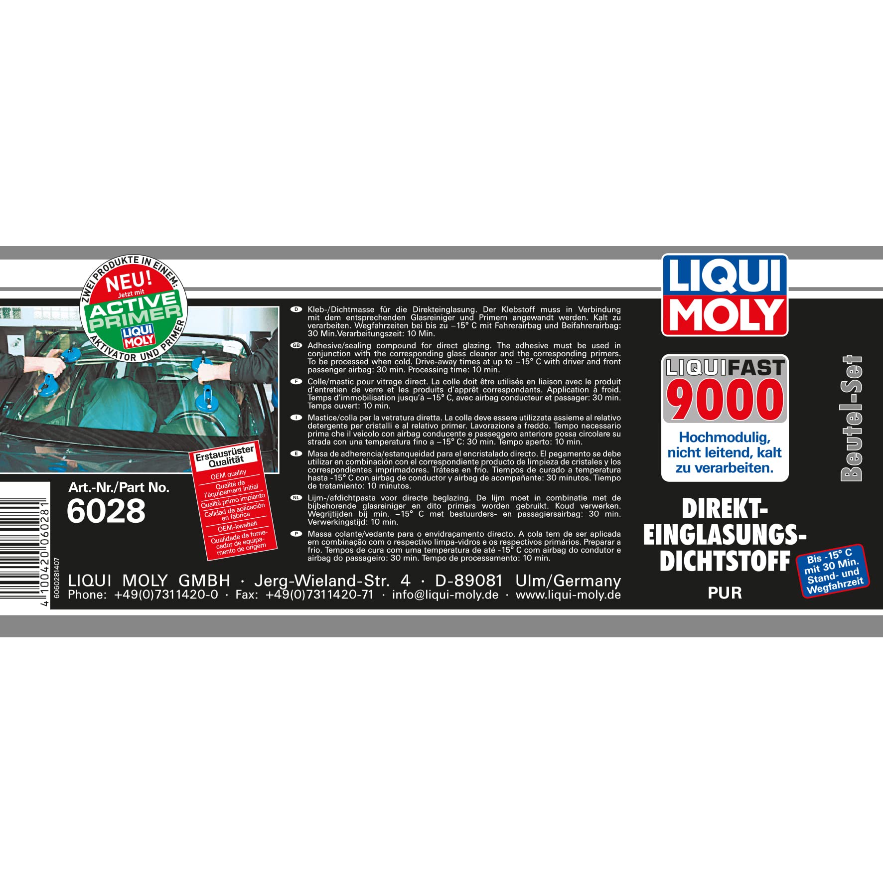 LIQUI MOLY Liquifast 9000 (Beutel-Set) | 1 Stk | Klebstoff | Art.-Nr.: 6028 von Liqui Moly