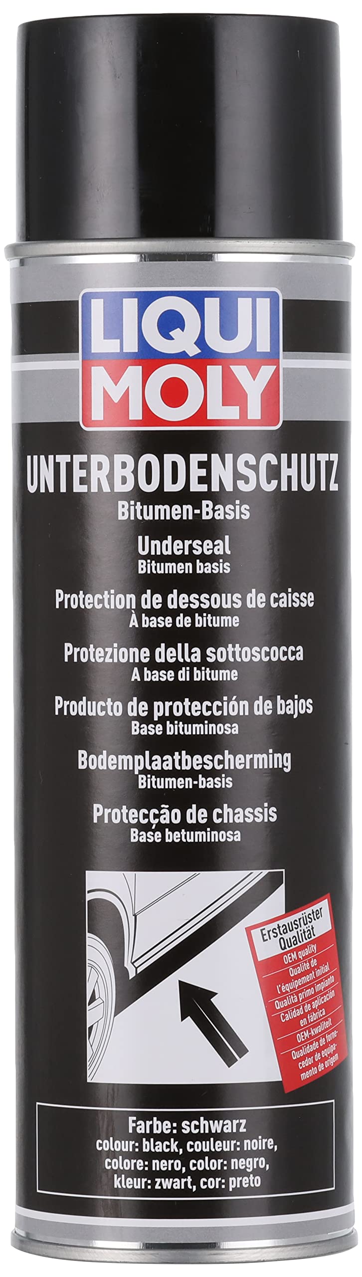 LIQUI MOLY Unterbodenschutz Bitumen schwarz | 500 ml | Karosserieschutz | Unterbodenschutz | Art.-Nr.: 6111 von Liqui Moly